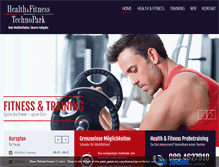 Tablet Screenshot of fitness-technopark.de